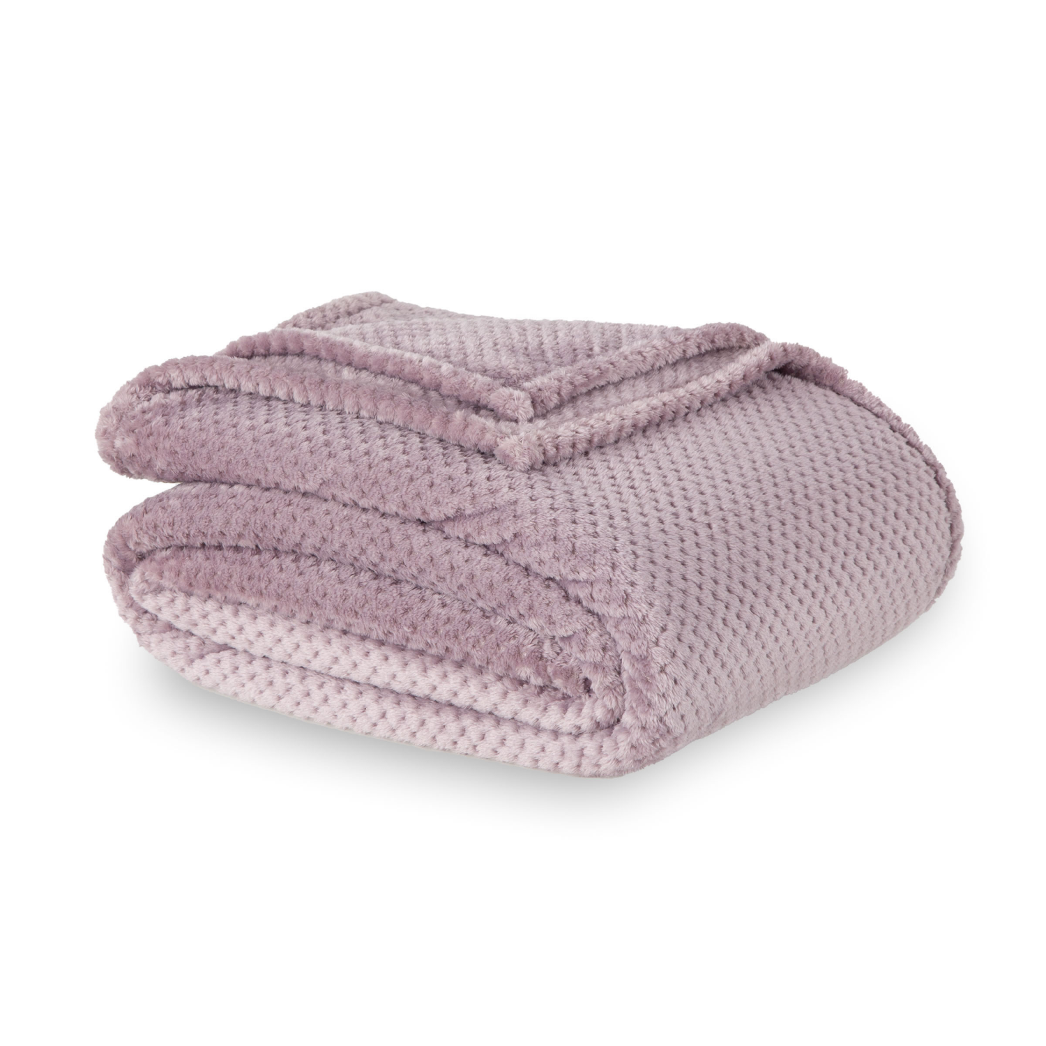 slide 3 of 4, Berkshire Blanket Ultralush Textured, 90 in x 90 in, Light Purple, 90 in