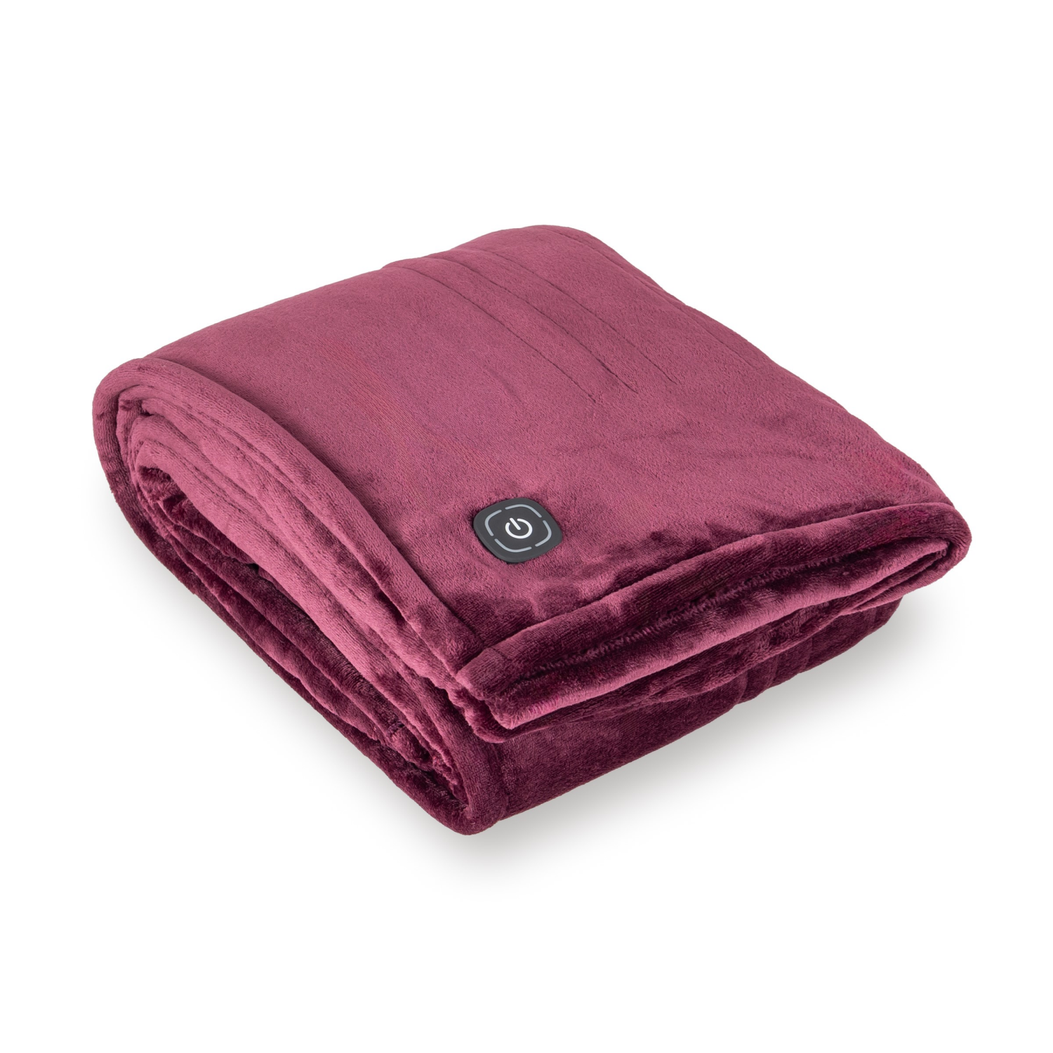 slide 2 of 4, BERKSHIRE BLANKET Berkshire Heated Throw, 50 in x 60 in, Burgundy, 50 in