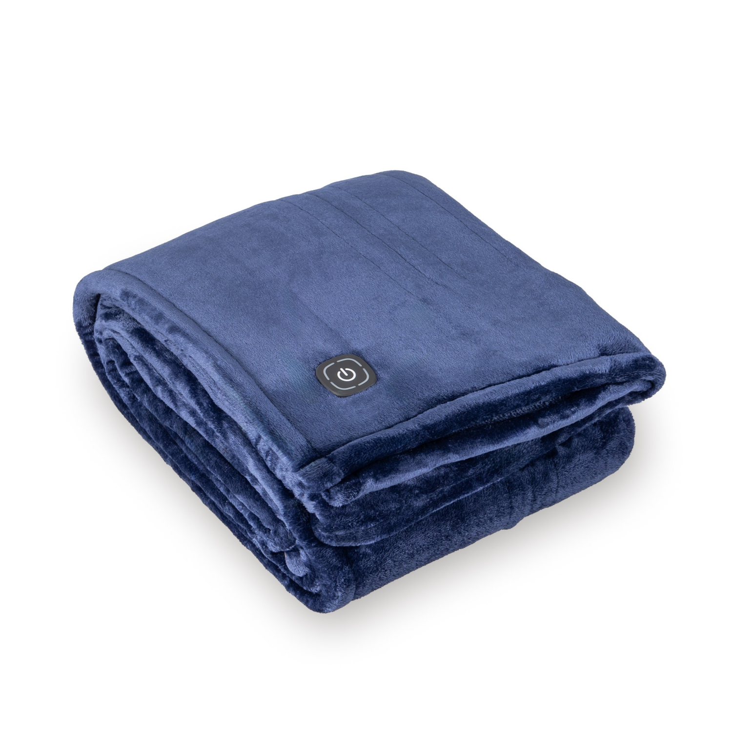 slide 2 of 4, BERKSHIRE BLANKET Berkshire Heated Throw, 50 in x 60 in, Navy, 50 in