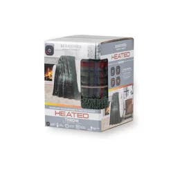 BERKSHIRE BLANKET Berkshire Heated Throw, 50 in x 60 in, Green Plaid