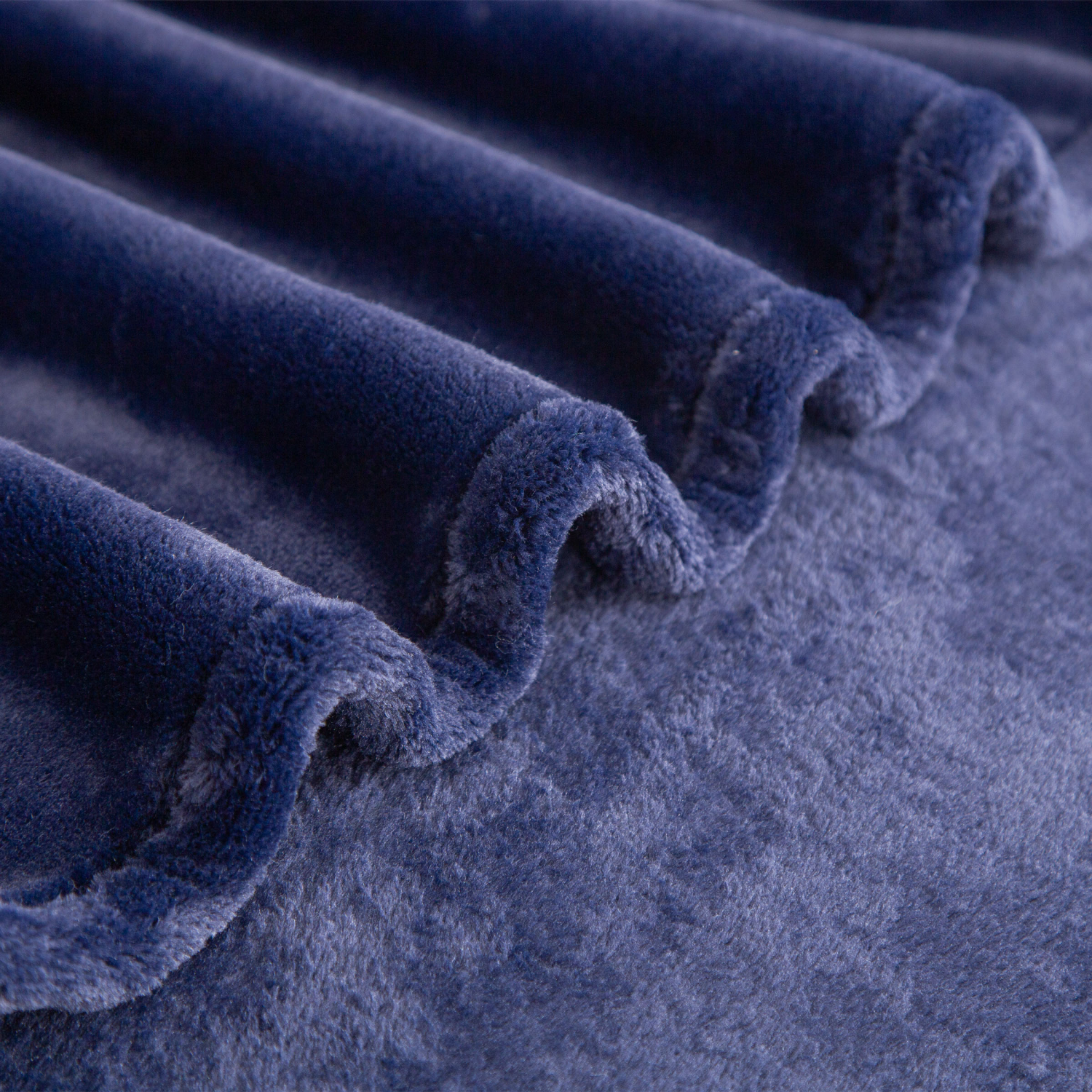 slide 4 of 4, Berkshire Blanket Velisse Plush, 50 in x 70 in, Midnight Blue, 50 in