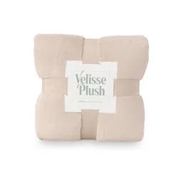 Berkshire Blanket Velisse Plush, 50 in x 70 in, Bennington Beige