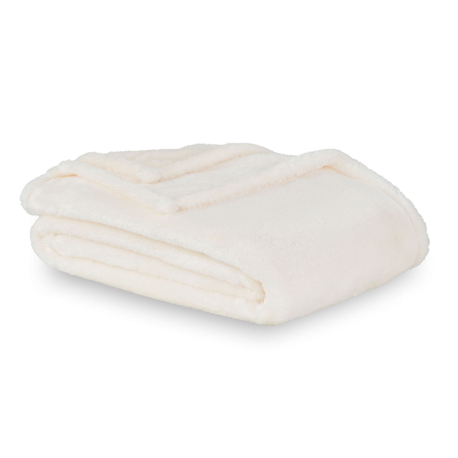 slide 3 of 4, Berkshire Blanket Long Pile Velvetloft Plush, 50 in x 70 in, Cream, 50 in