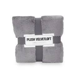 Berkshire Blanket Long Pile Velvetloft Plush, 50 in x 70 in, Castle Rock