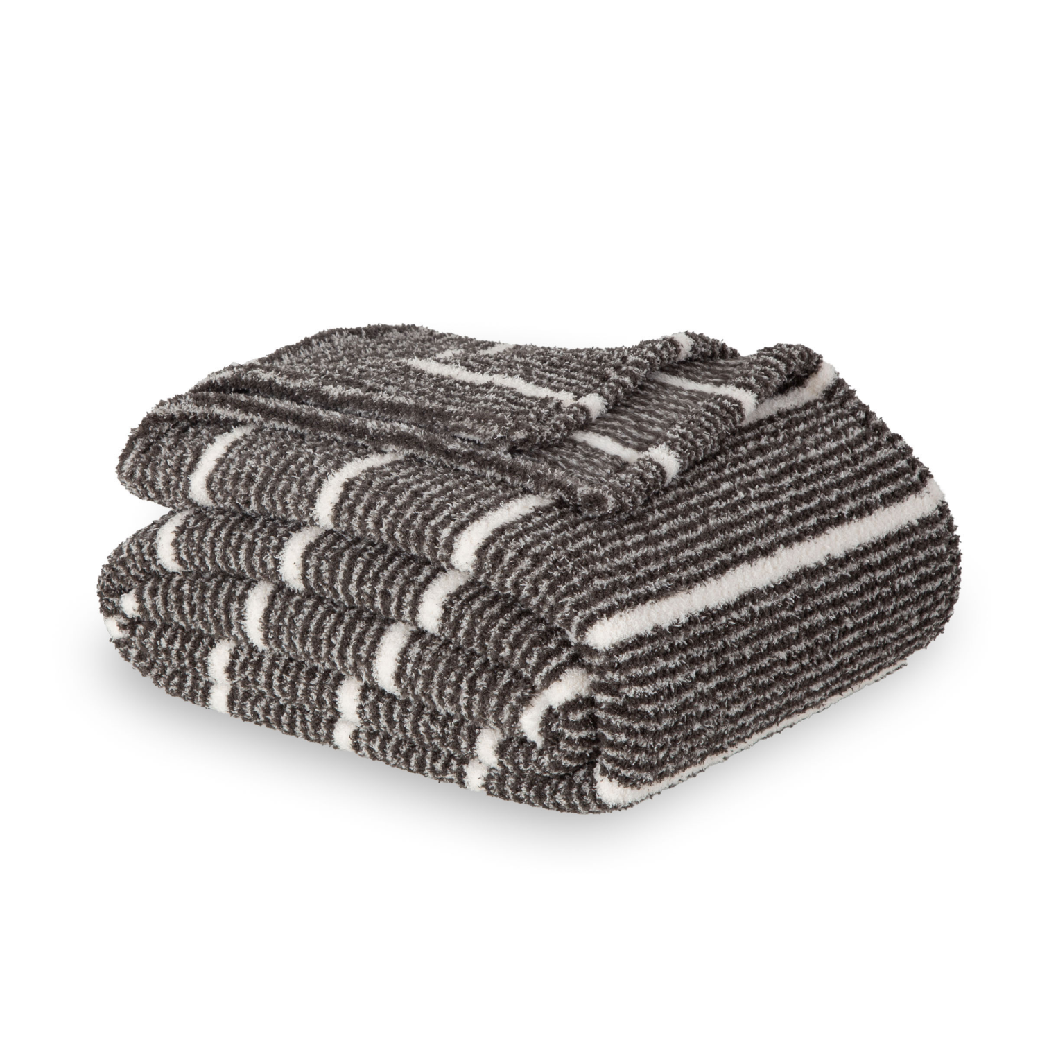 slide 3 of 4, Berkshire Blanket Print RetroPlush, 60 in x 90 in, Molton Coal, 60 in