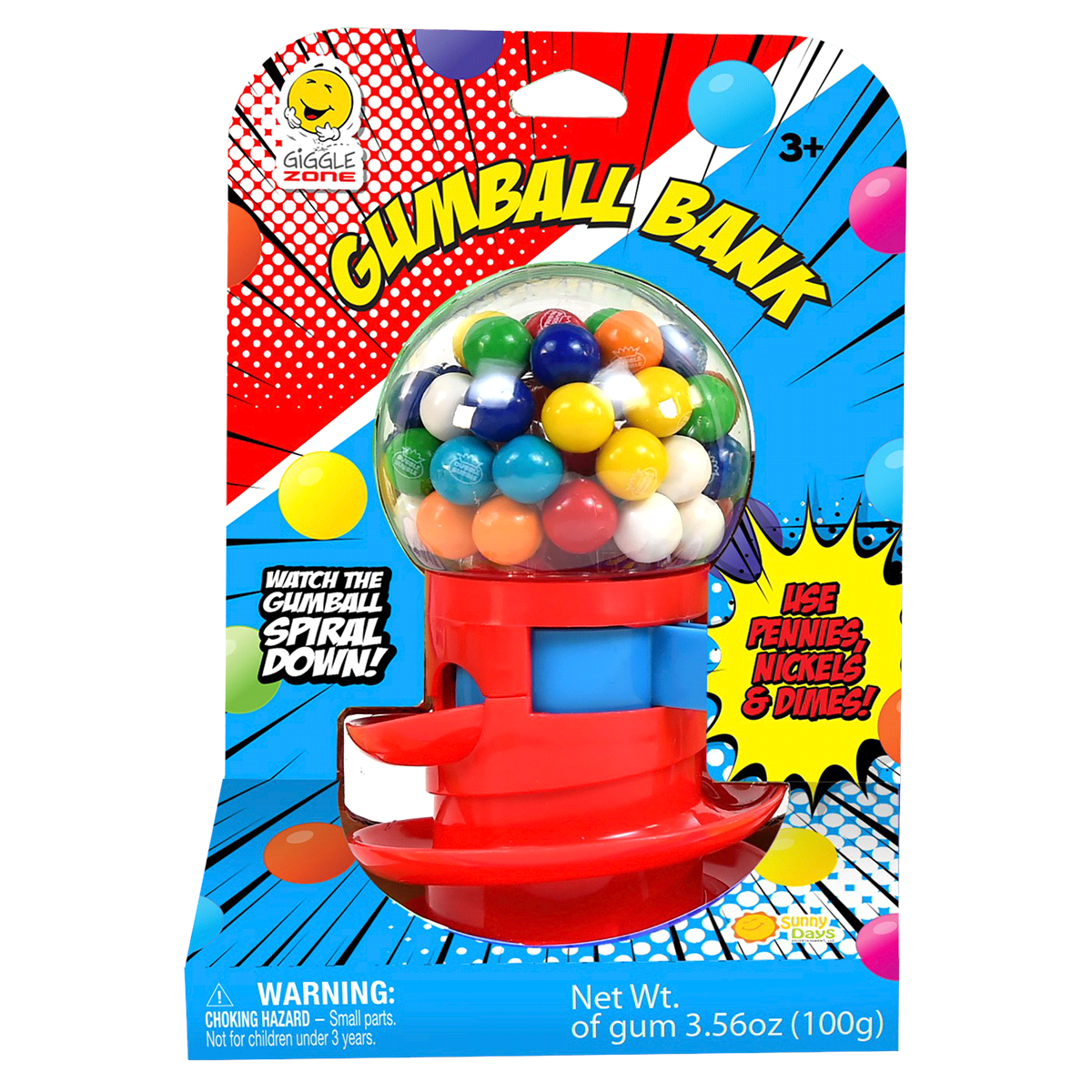 slide 1 of 1, Giggle Zone Gumball Bank, 1 ct