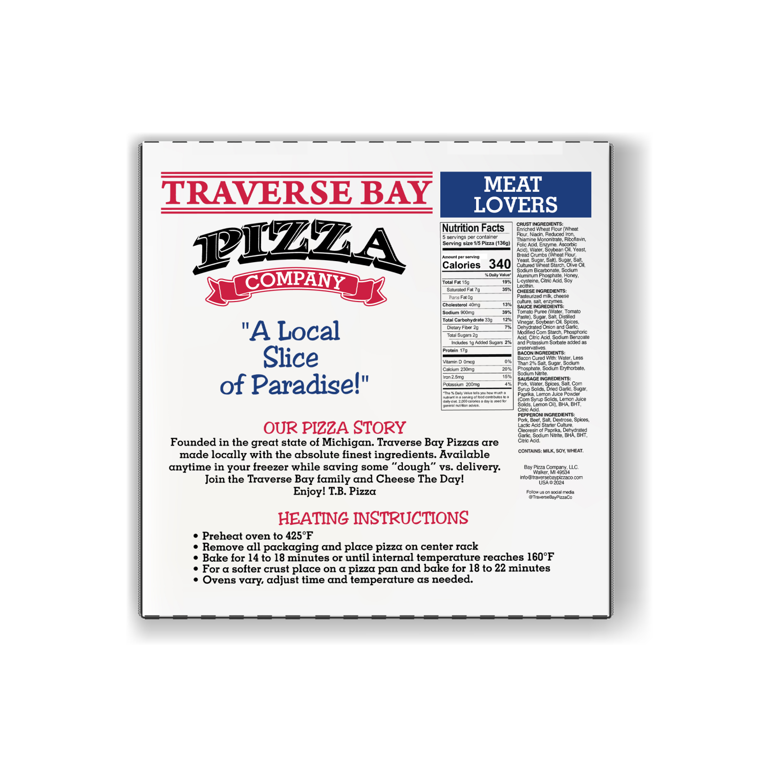 slide 2 of 2, Traverse Bay Meat Lovers Pizza 23 Oz, 23 oz