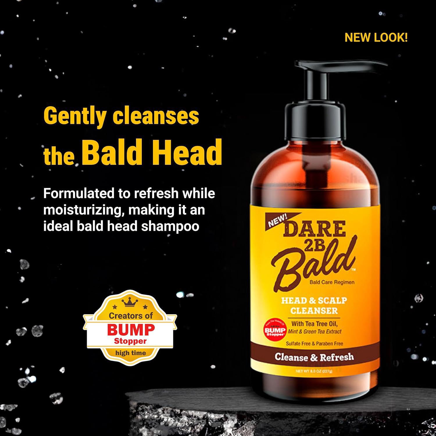 slide 5 of 7, Dare 2B Bald Cleanse & Refresh Head & Scalp Cleanser 8 oz, 8 oz