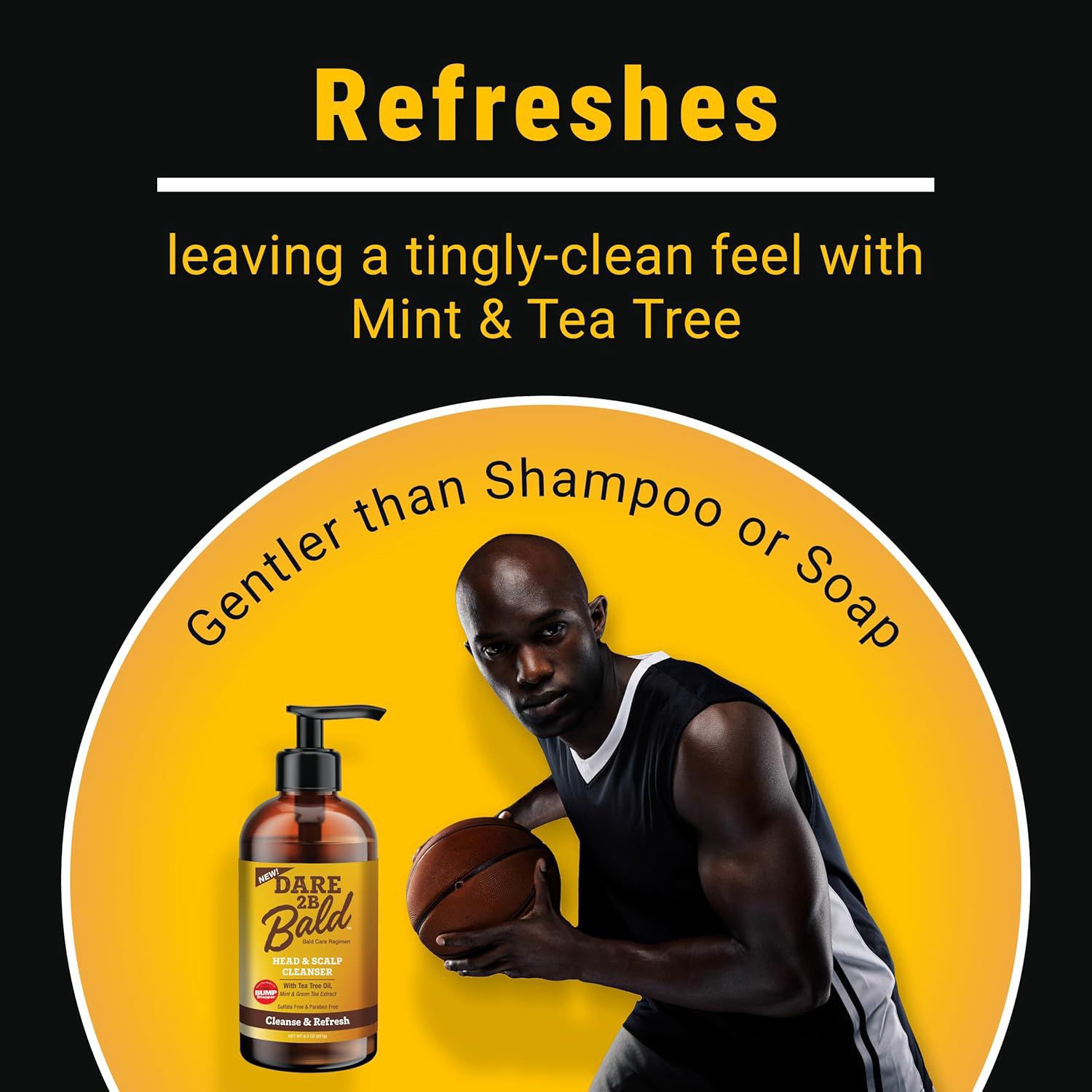 slide 2 of 7, Dare 2B Bald Cleanse & Refresh Head & Scalp Cleanser 8 oz, 8 oz
