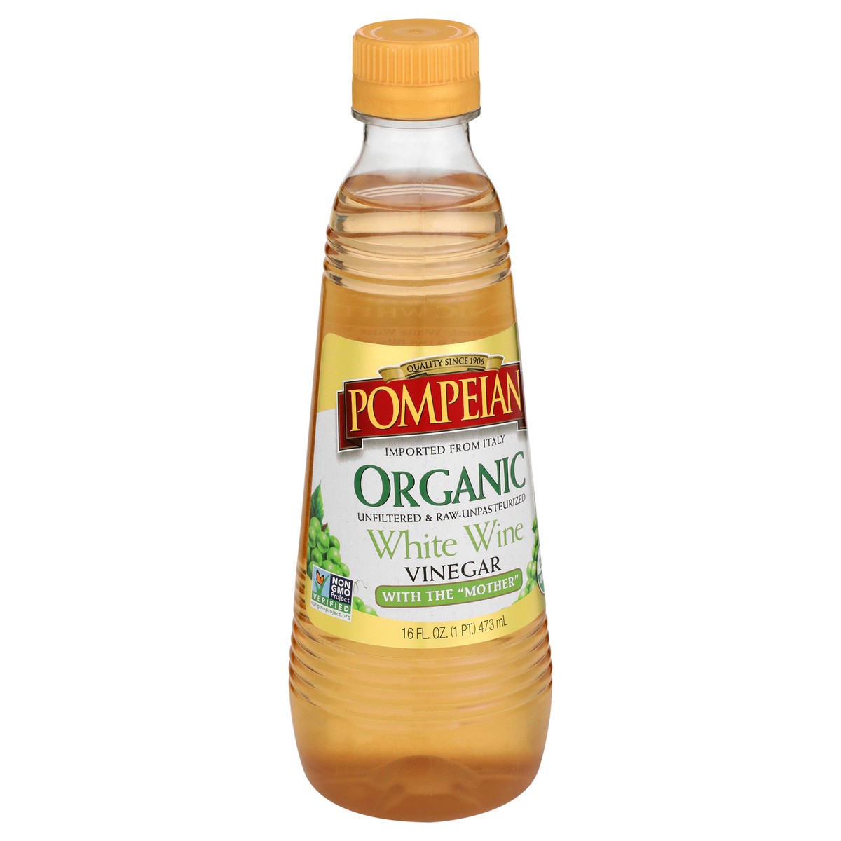 slide 2 of 9, Pompeian 16 oz Pompeian Organic White Wine Vinegar, 16 fl oz