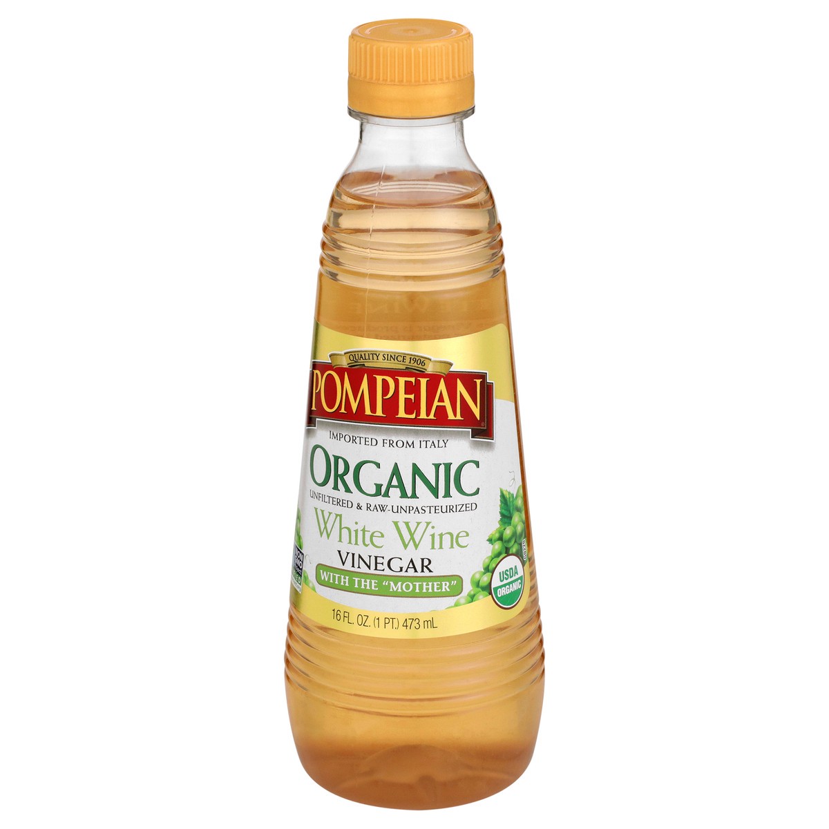 slide 3 of 9, Pompeian 16 oz Pompeian Organic White Wine Vinegar, 16 fl oz
