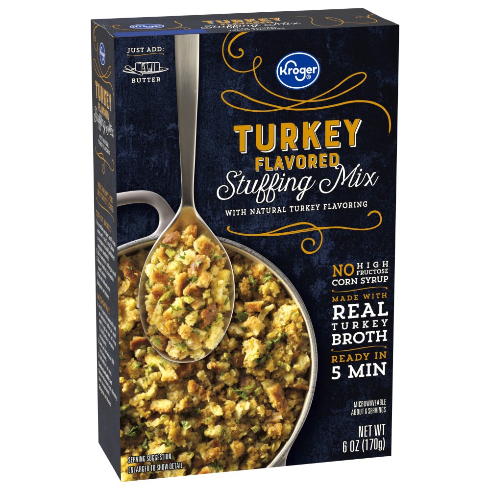 slide 1 of 5, KrogerTurkey Flavored Stuffing Mix, 6 oz