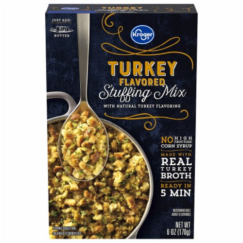 slide 1 of 5, KrogerTurkey Flavored Stuffing Mix, 6 oz