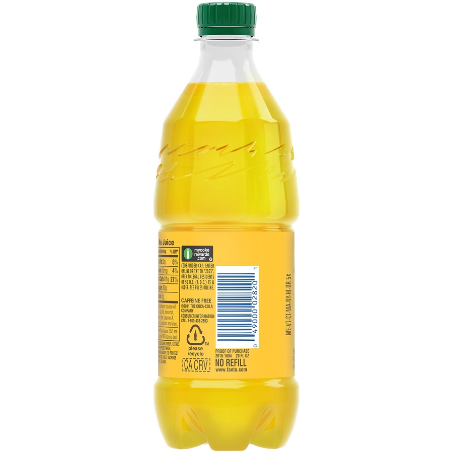 slide 3 of 6, Fanta Pineapple Soda Bottle, 20 fl oz, 20 fl oz