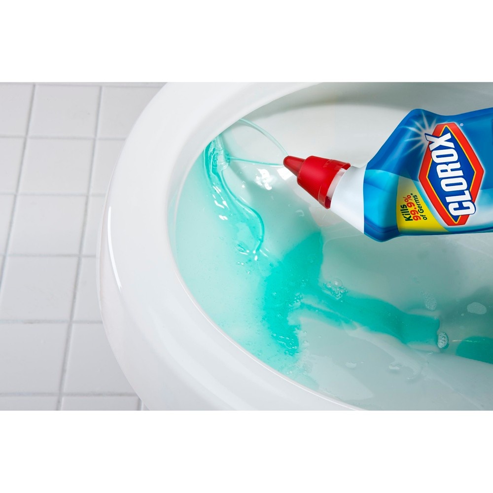 Clorox Toilet Bowl Cleaner Clinging Bleach Gel Rain Clean