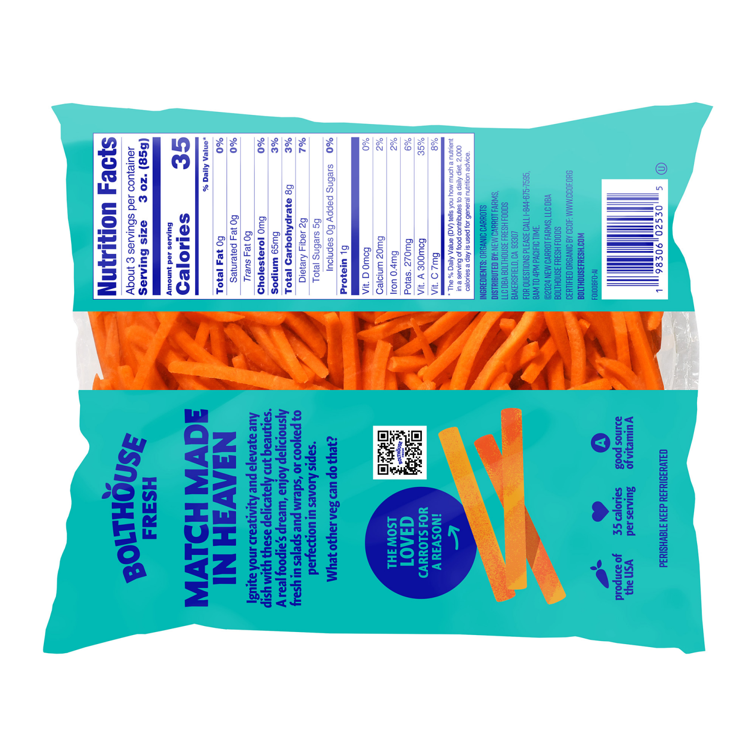 slide 2 of 3, Organic Matchstix Carrots, 10 oz, 10 oz