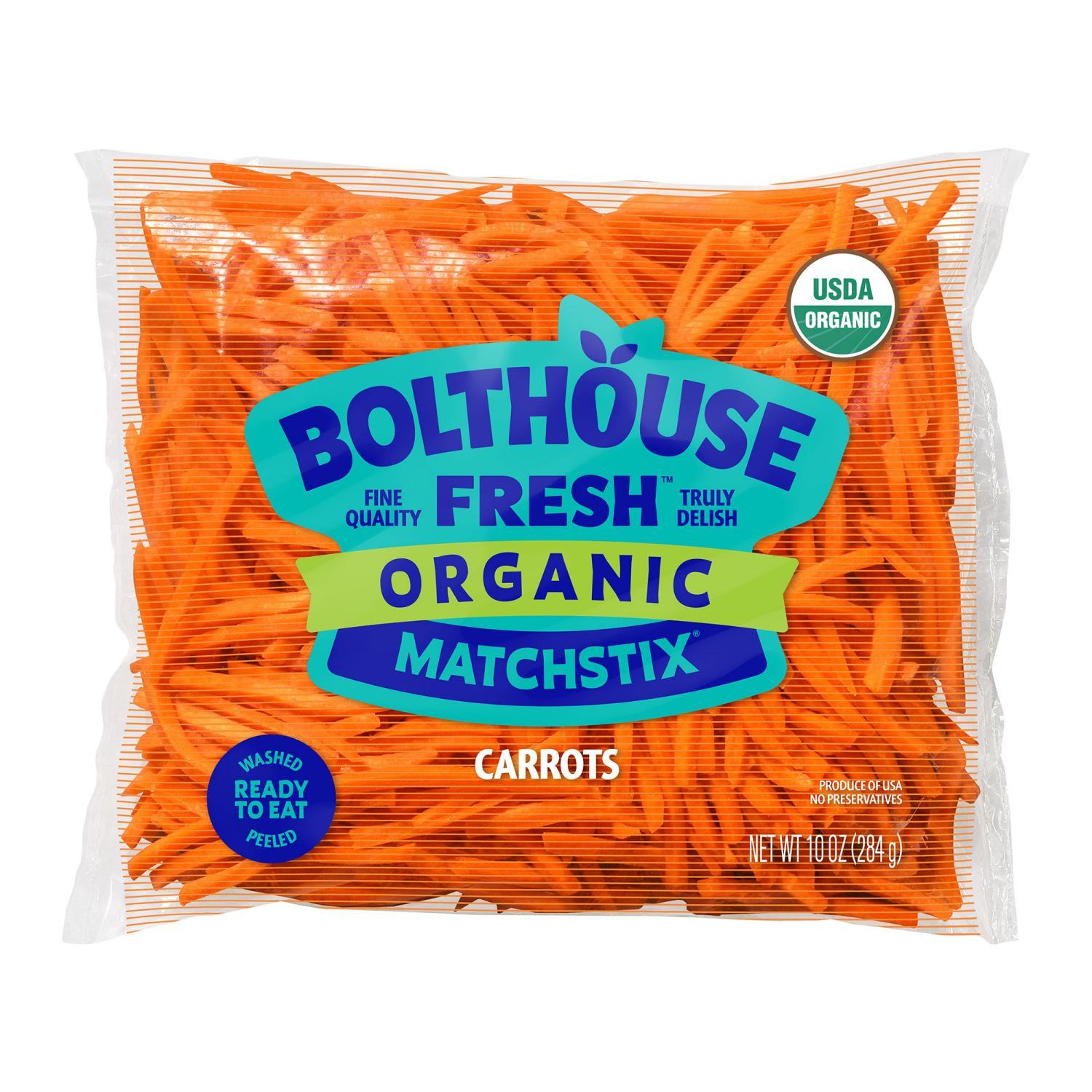 slide 1 of 3, Organic Matchstix Carrots, 10 oz, 10 oz