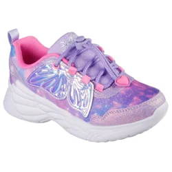 Skechers Girls' Dream Racer Athletic Shoes, Lavender/Pink, Size 3