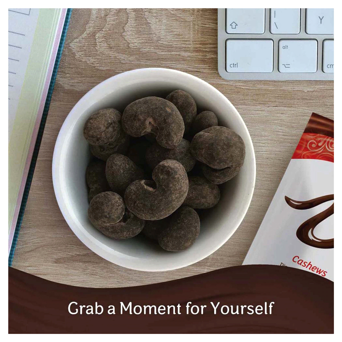 slide 6 of 9, Dove Cocoa Dusted Dark Chocolate Dipped Cashews, 5 oz