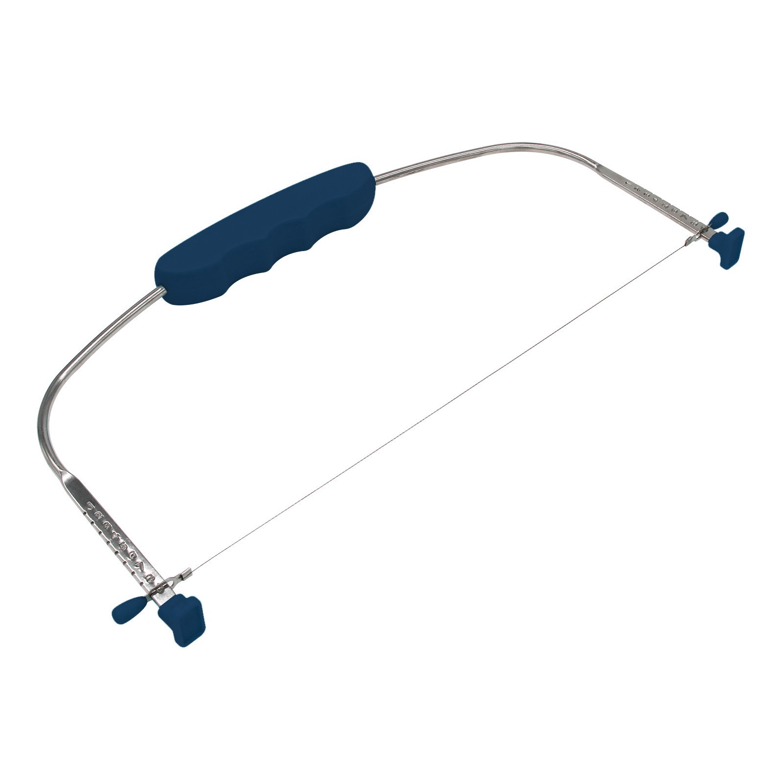 slide 4 of 6, 13" Blue Cake Leveler By Makery, 13 in x 7 in