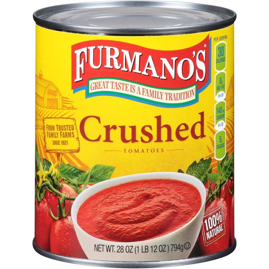 slide 1 of 1, Furmano's Crushed Tomatoes, 28 oz