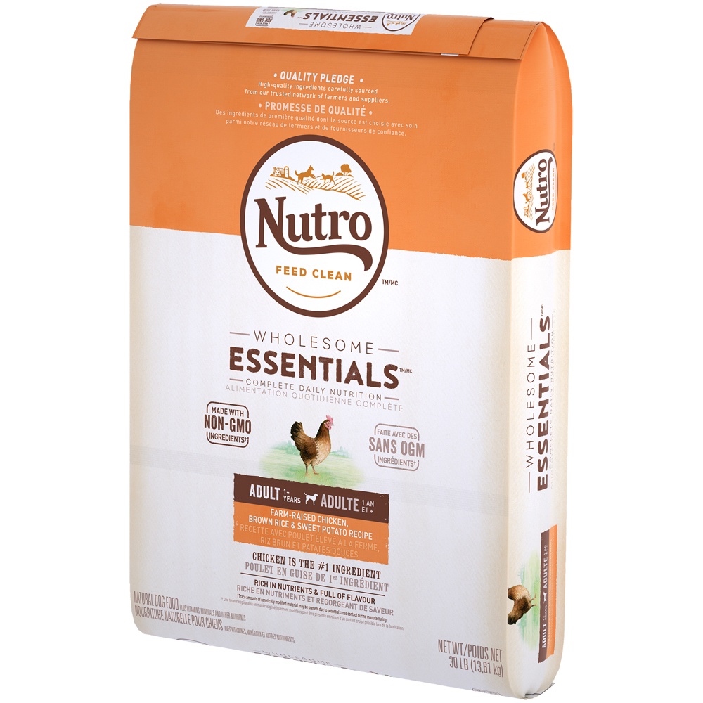 slide 5 of 10, Nutro Wholesome Essentials Adult Chicken & Rice Dry Dog Food, 30 lb