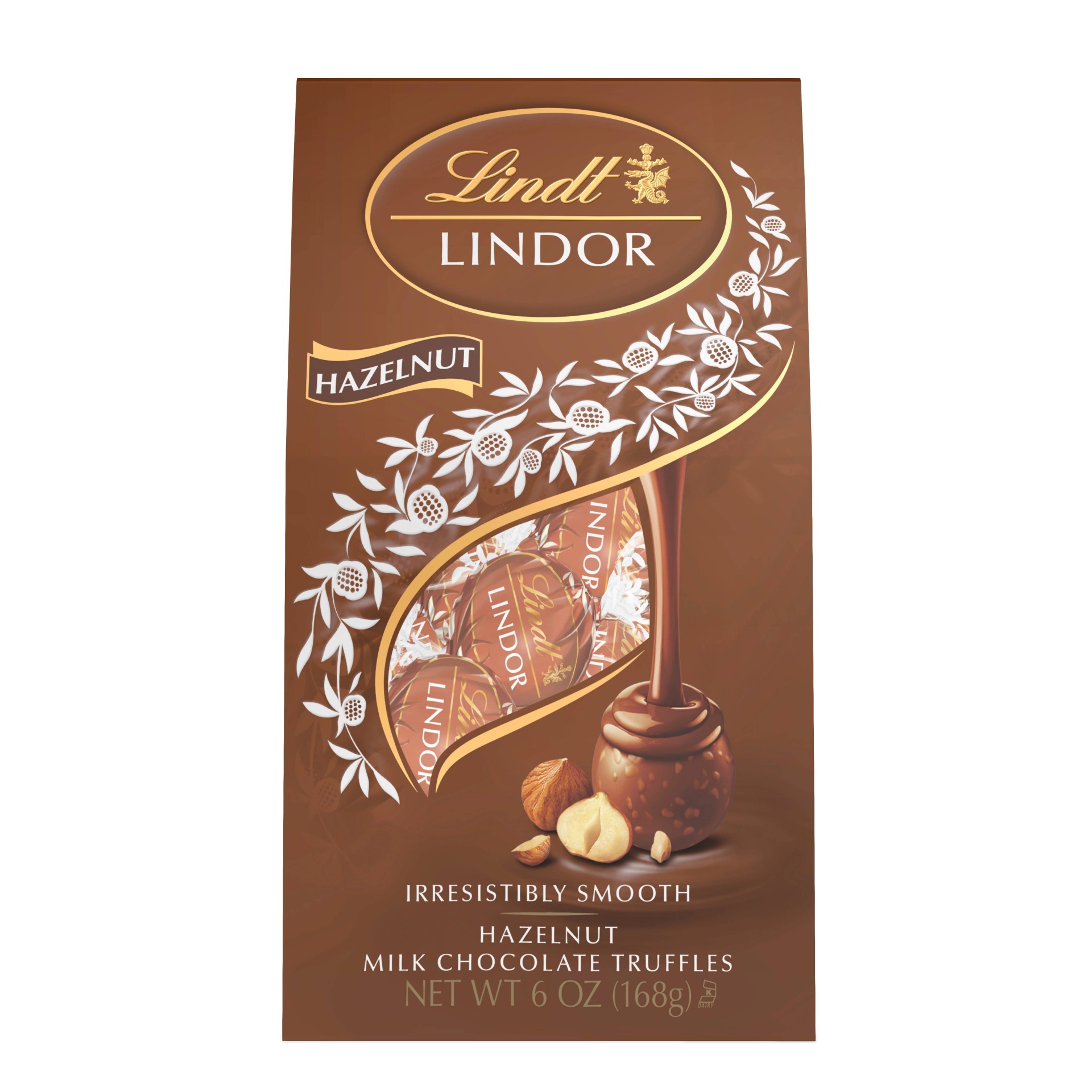 slide 1 of 1, Lindt Hazelnut Milk Chocolate Truffles, 6 oz