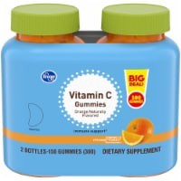 slide 1 of 3, Kroger Adult Vitamin C Orange Flavored Gummy Twin Pack, 300 ct