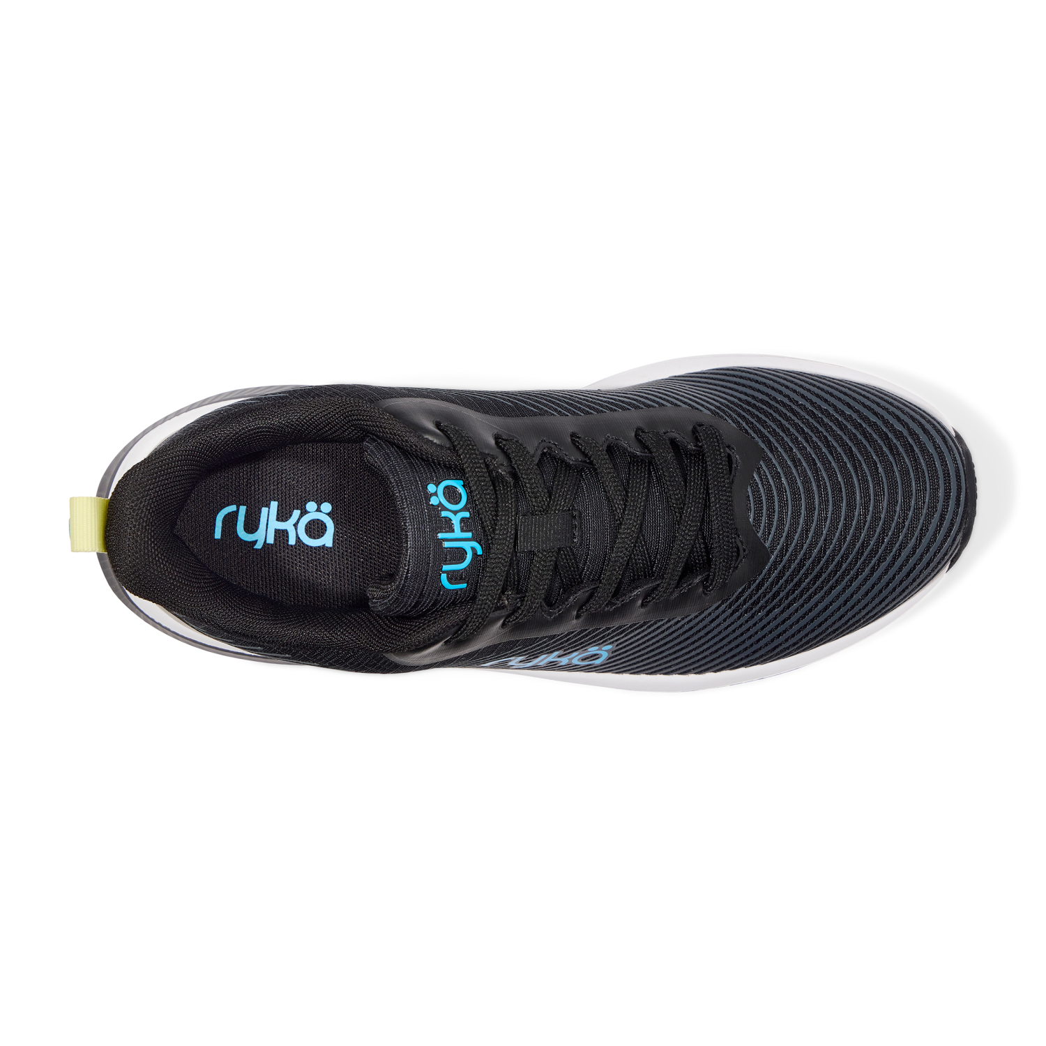 slide 6 of 6, Ryka Women's Genuine Walking Sneaker, Black, Size 6, Size 6