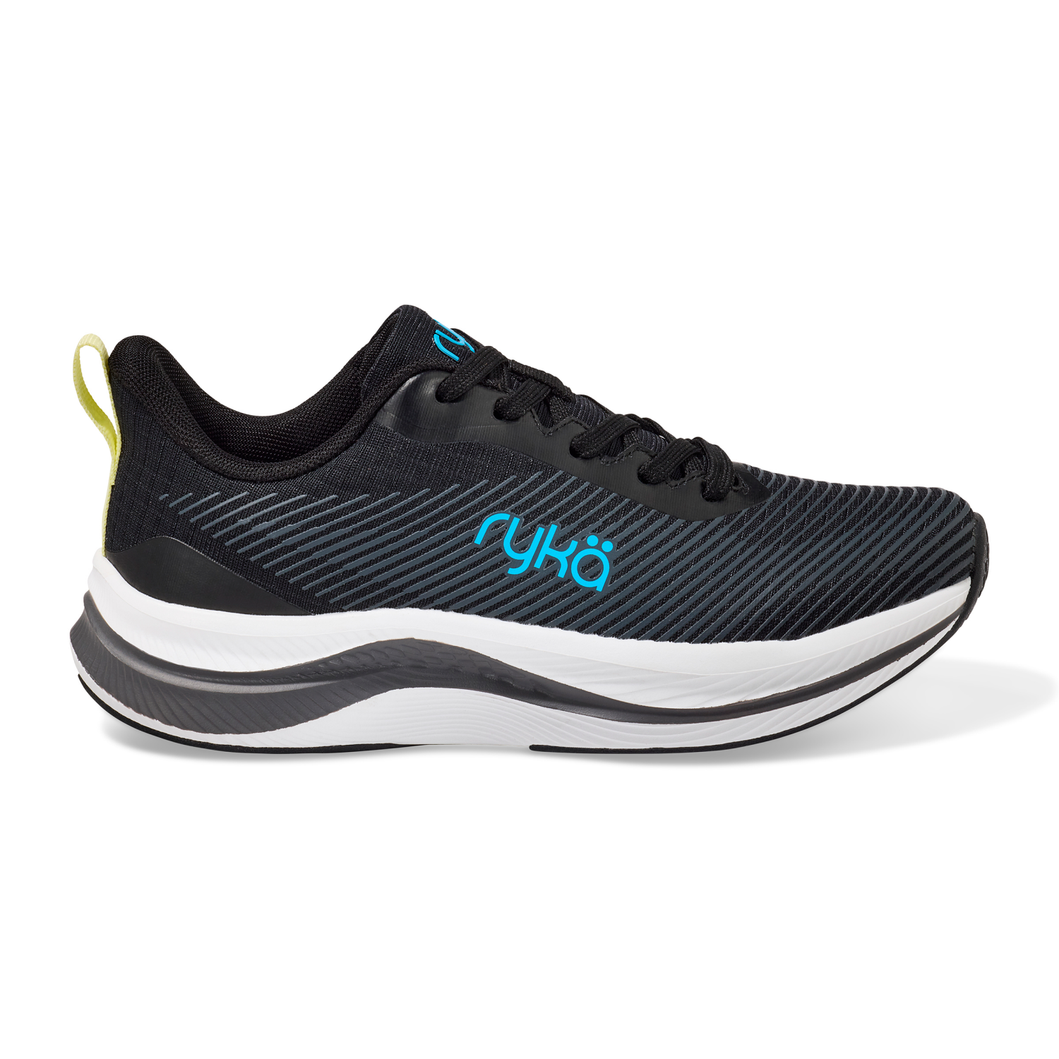 slide 5 of 6, Ryka Women's Genuine Walking Sneaker, Black, Size 7.5, 1 ct