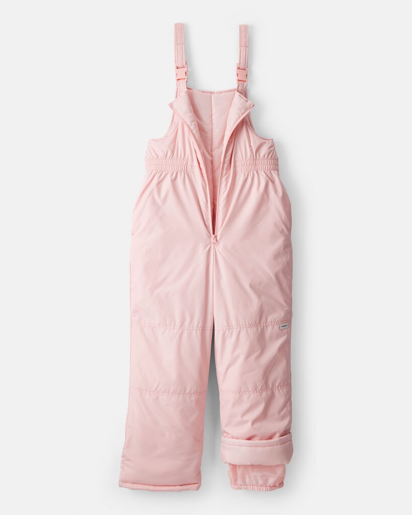 slide 2 of 3, Carter's Girls Overall Snow Bibs - Pink Blush 7, 1 ct