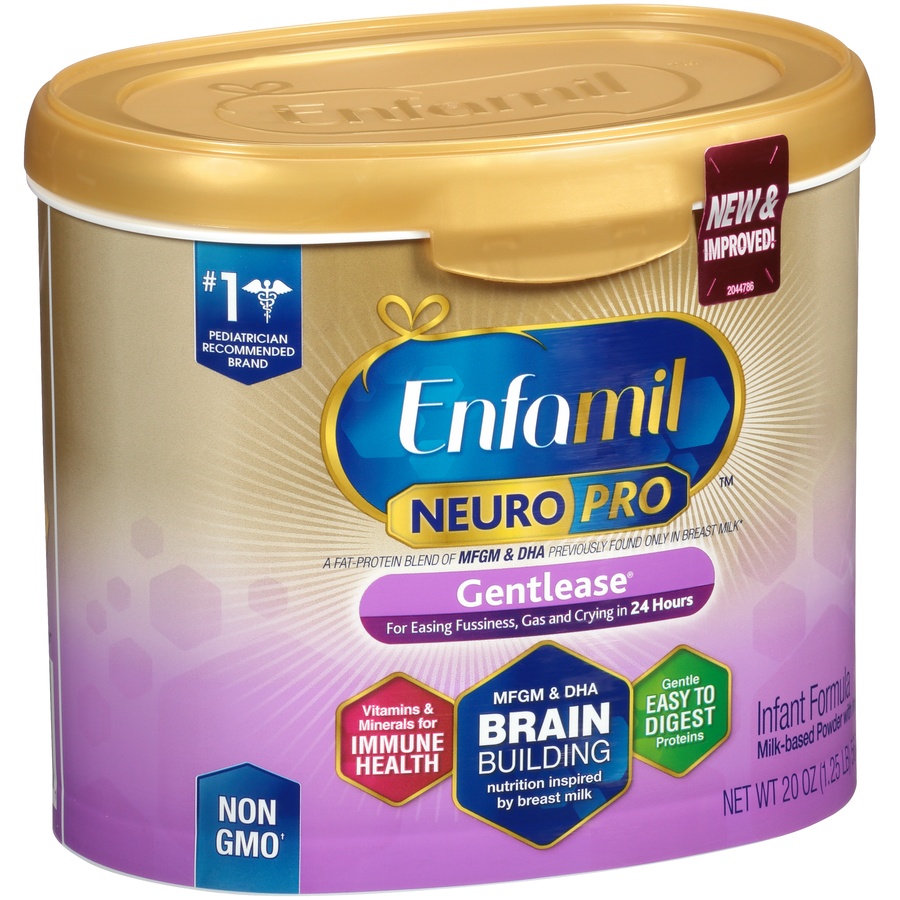 slide 2 of 8, Enfamil Neuropro Gentlease Gentle Infant Formula Powder, 19.5 oz