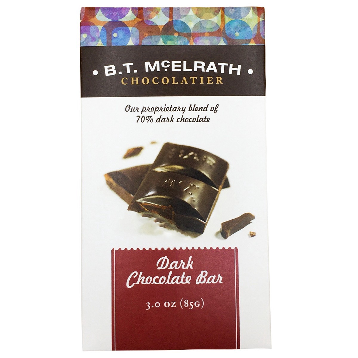 slide 1 of 1, B.T. McElrath Dark Chocolate Bar, 3 oz