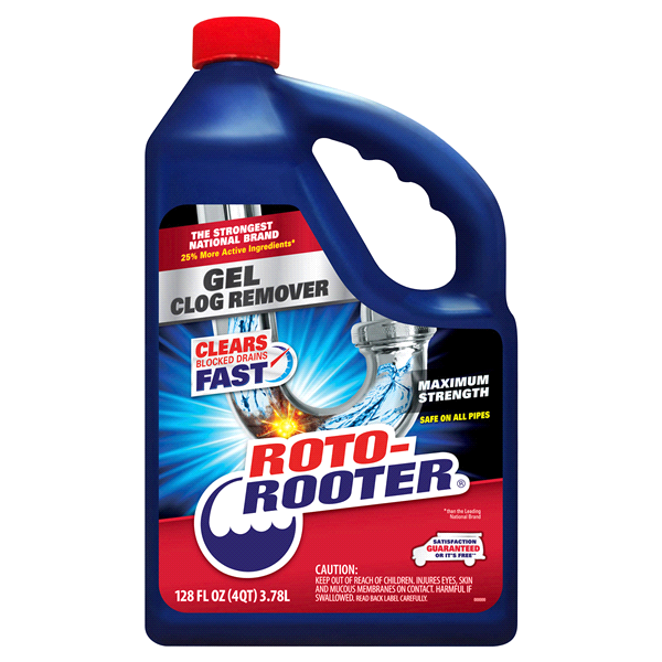 slide 1 of 1, Roto-Rooter Gel Clog Remover, 128 oz