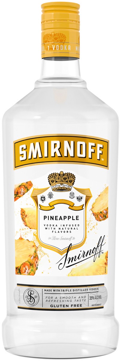 slide 1 of 3, Smirnoff Pineapple Vodka, 1.75 liter