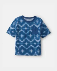 Oshkosh Boys Geometric Tie-Dye Pocket Tee - Blue Blue 14