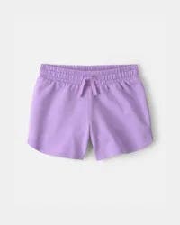 Carters Girls French Terry Shorts - Purple Lavender 8