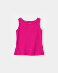Carters Girls Rib Tank Top - Pink Pink XL