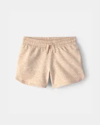 Carters Girls Shell French Terry Shorts - Tan Tan 10