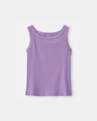 Carters Girls Rib Tank Top - Purple Purple M