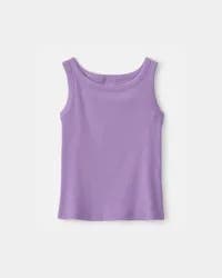 Carters Girls Rib Tank Top - Purple Purple M