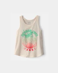 Carters Girls 'Mermaid Vibes' Ombre Graphic Tank - Cream Cream XS