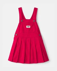 Oshkosh Toddler Girl Pleated Skirtall - Red Red 5T
