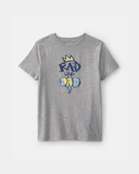 Carters Boys 'Rad Like Dad' Graphic Tee - Grey Grey XS