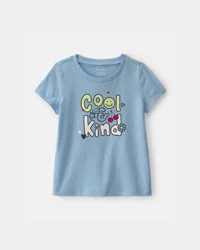 Carters Toddler Girl 'Cool & Kind' Graphic Tee - Blue Blue 4T