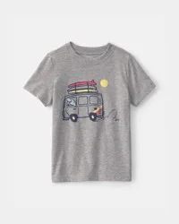 Carters Toddler Boy Cruising Shark Graphic Tee - Grey Grey 3T