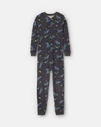 Carters Boys 1-Piece Star Space DreamPlush Snug Fit Pajama - Black Black 12