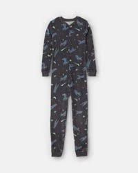 Carters Boys 1-Piece Star Space DreamPlush Snug Fit Pajama - Black Black 5