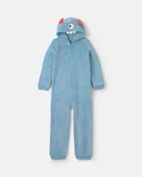 Carters Boys 1-Piece Monster Halloween Fleece Pajama Costume - Blue Blue 4