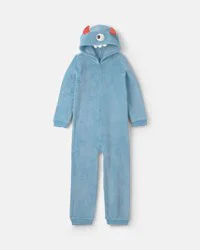 Carters Boys 1-Piece Monster Halloween Fleece Pajama Costume - Blue Blue 7